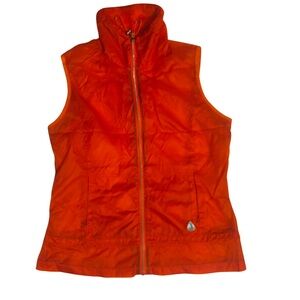 Women's Orange windbreaker vest.wt1206